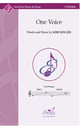 One Voice Two-Part choral sheet music cover